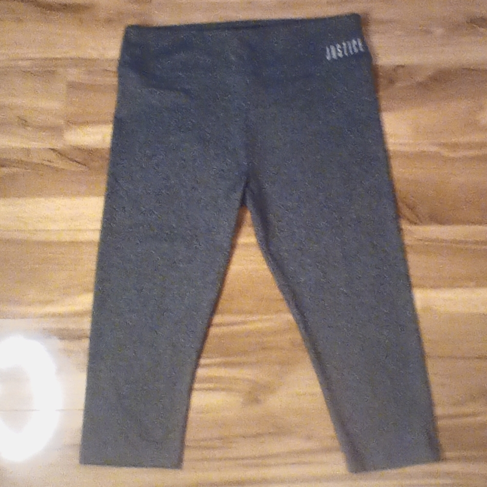 Justice gray capri leggings